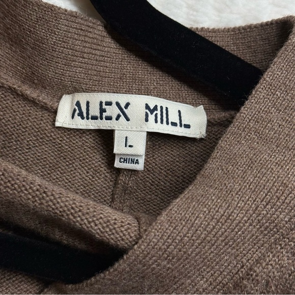 Alex Mill Merino Wool Button-Front Jumpsuit – Brown – Size L - Picture 2 of 3